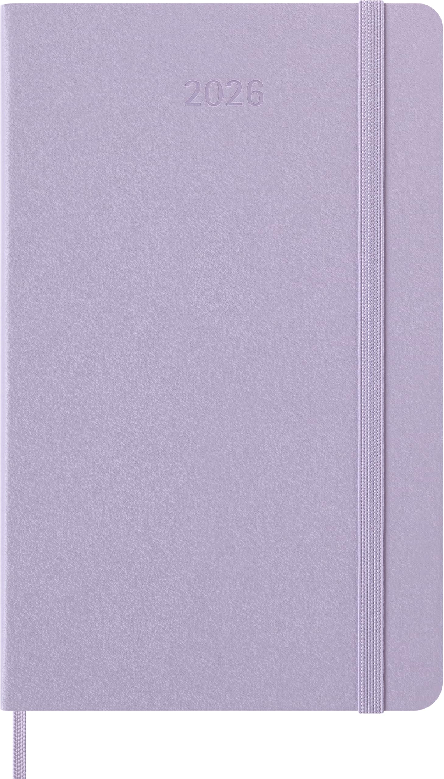 Moleskine Classic 12 Month 2026 Daily Planner, Hard Cover, Large (5" x 8.25"), Pastel Lilac, 400 pages