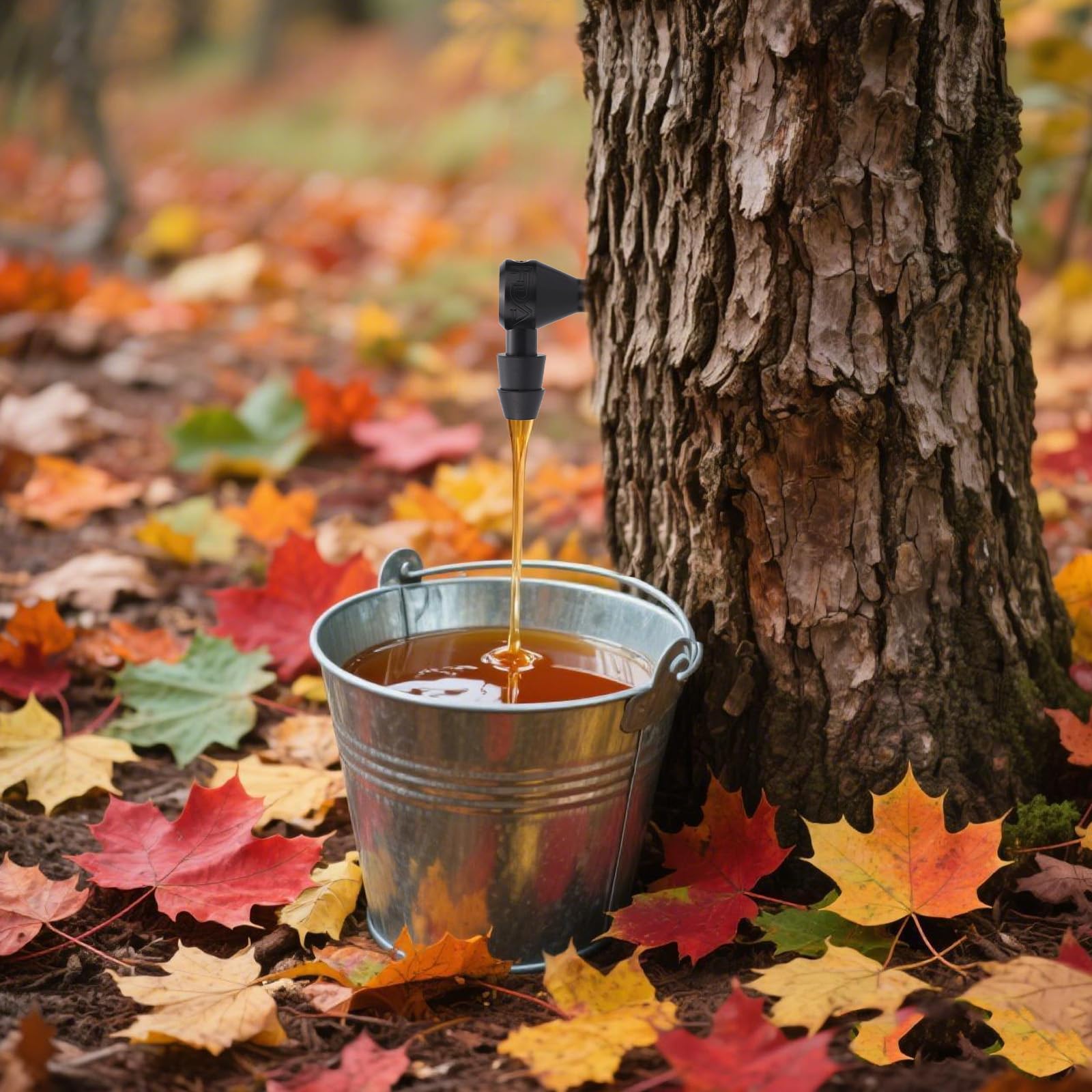 31pcs Maple Syrup Tapping Kit, Birch Tree Taps with Matching Drill Bit for Experts or Beginners Maple Birch Tree Syrup Collection Supplies(Black)