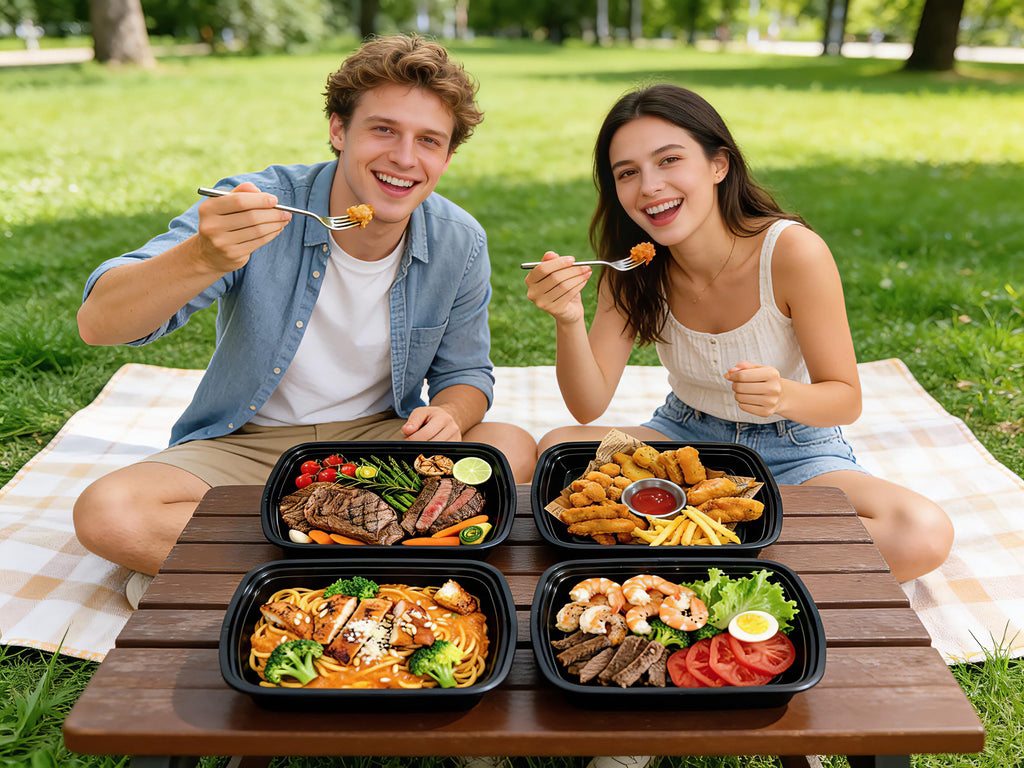 15Pack 38oz Reusable Plastic meal prep containers with lids， Rectangular Food Storage Container，Take out Containers ，Freezer/Microwave Safe