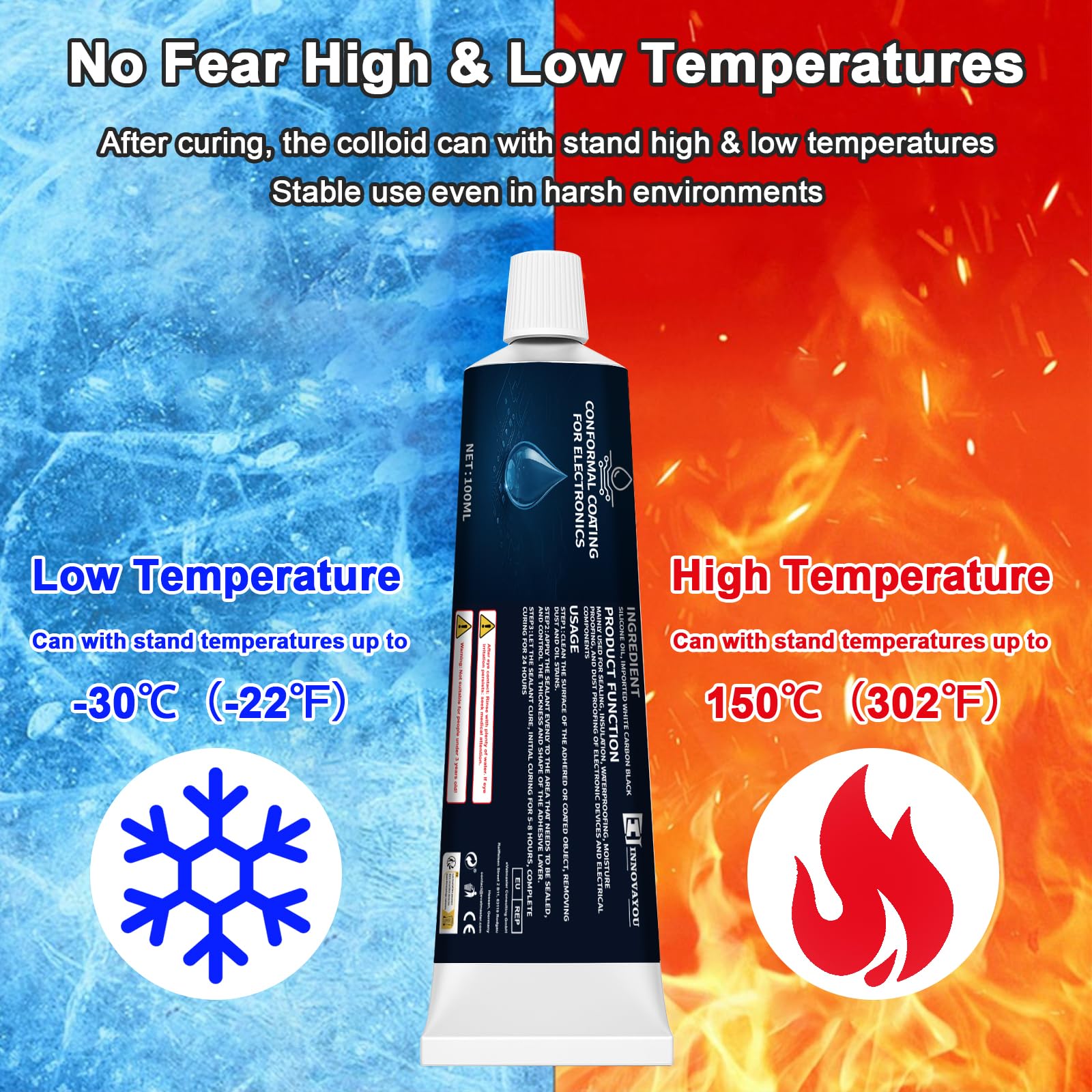 1DFAUL 200ml Conformal Coating for Electronics, Silicone Conformal Coating Insulating Sealant, Waterproof, Dust& Moisture Resistant, for Reliable Electronic Components Protection