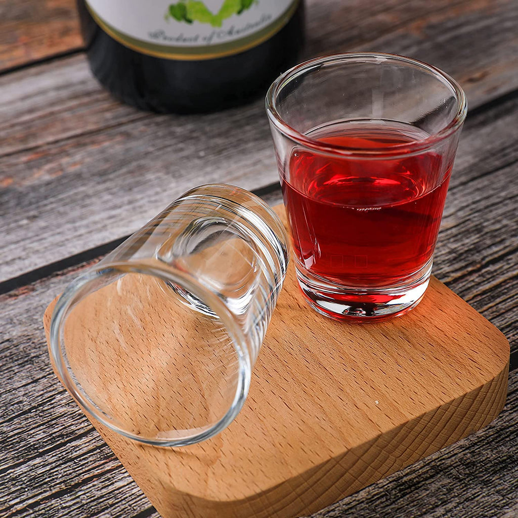 Shot Glass Set of 36 Heavy Base Shot Glass Bulk 2 oz Round 60ml Shot Glasses Set for Espresso, Whiskey, Liqueurs and Tequila