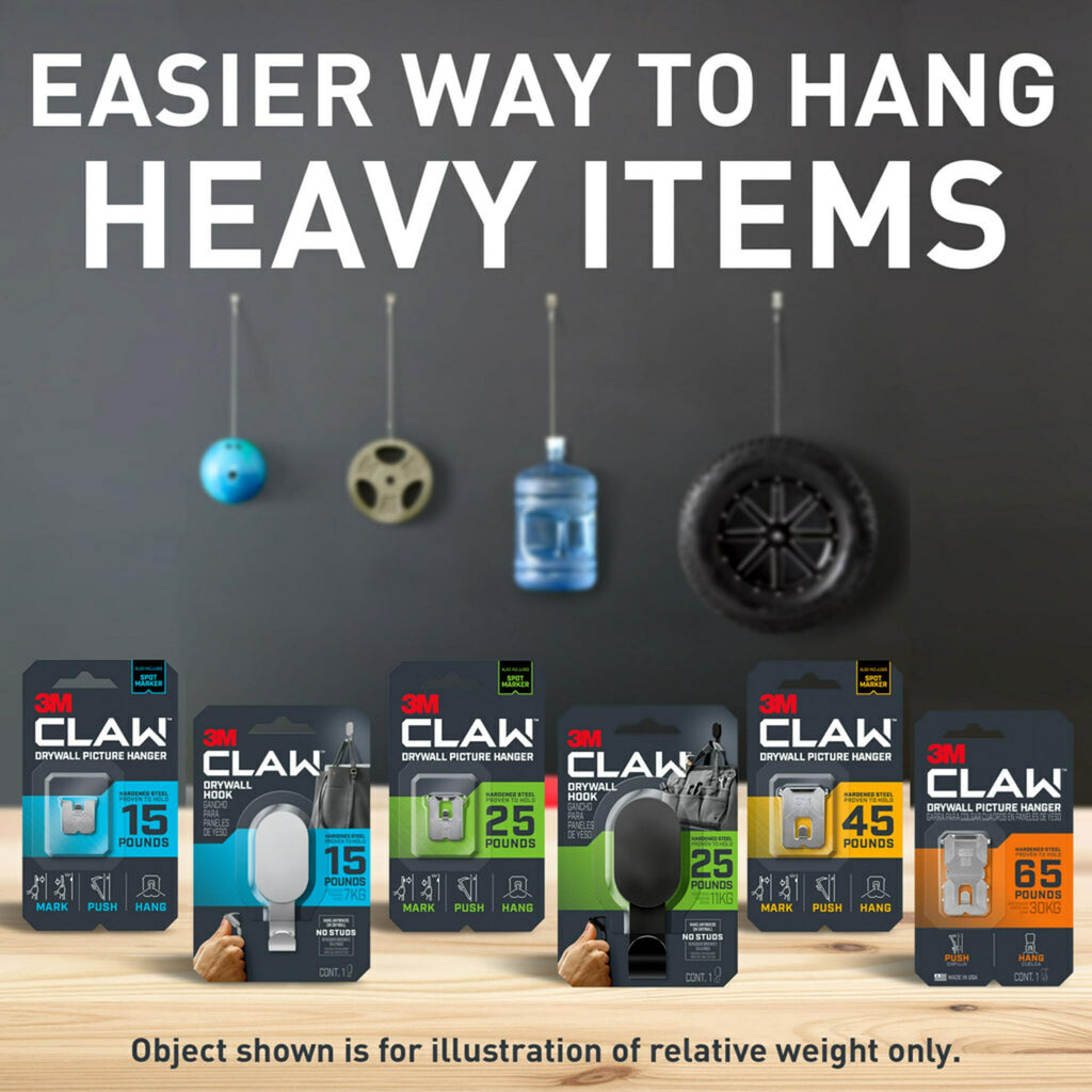 3M Claw Drywall Picture Hanger,Silver
