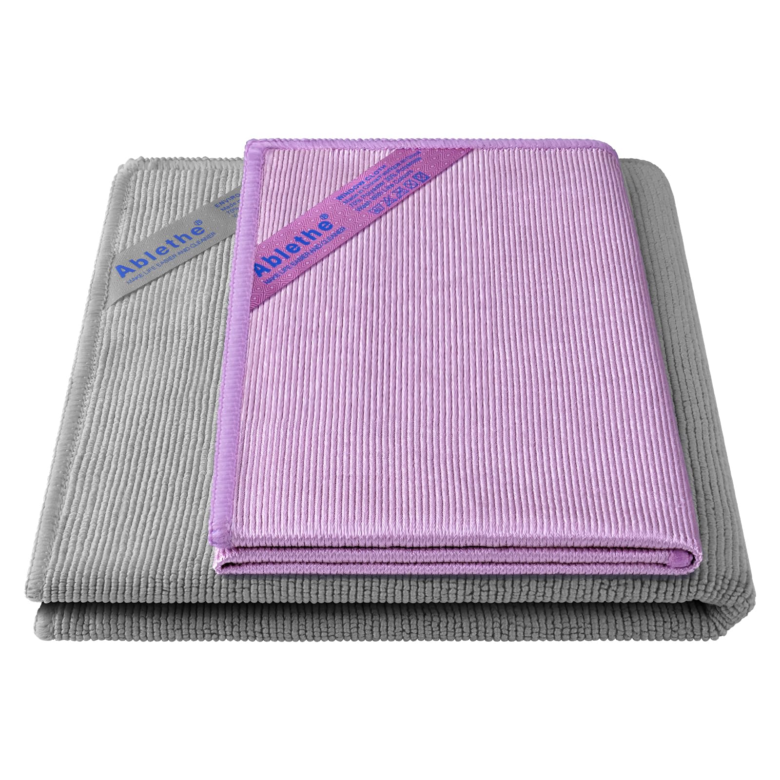 Window Cleaning Cloth & Enviro Cloth Basic Package - Streak Free Cleaning Rags, Microfiber Cleaning Cloth for Glass, Mirror
