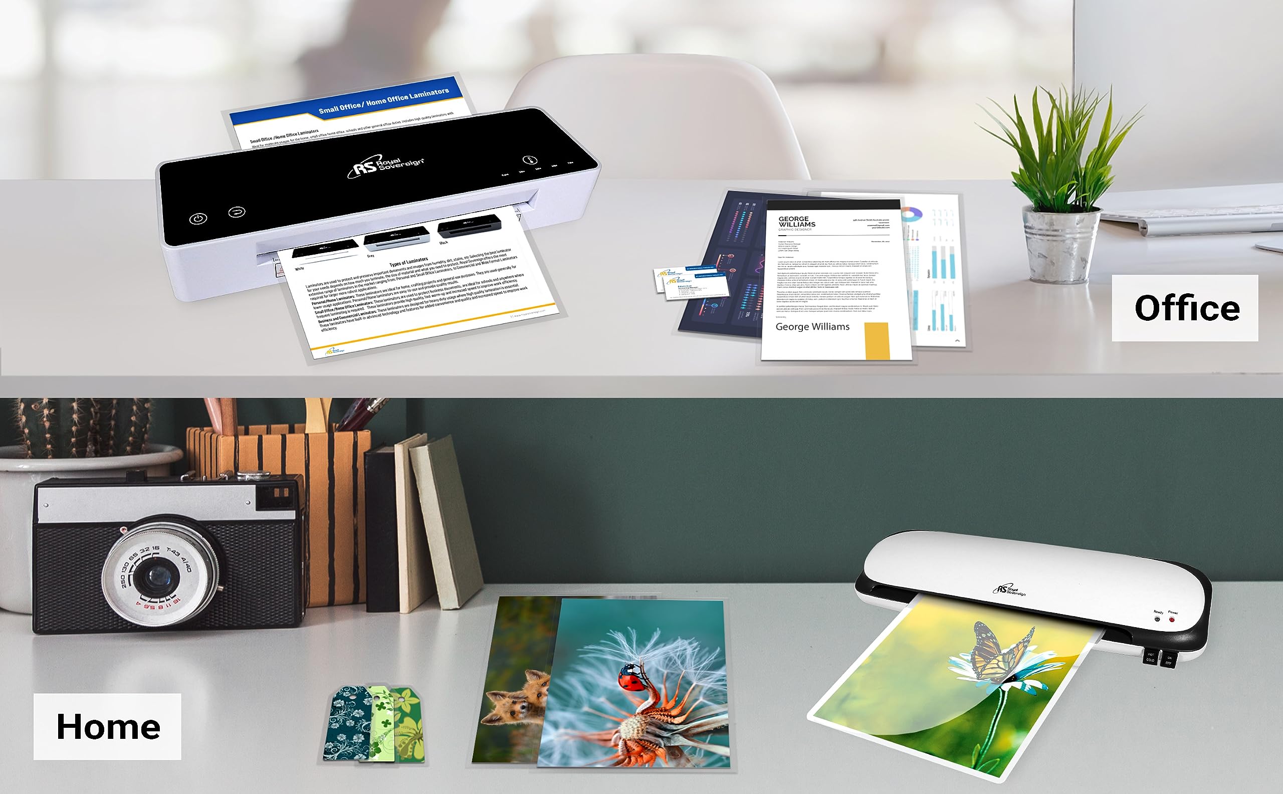 Thermal Laminating Pouches, Letter Size (9” x 11.2”), 3 Mil Thickness, Clear High Gloss Laminator Sheets, 200-Pack, Royal Sovereign(RF03LETR0200)