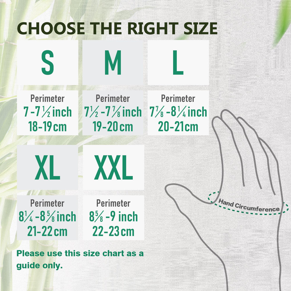 COOLJOB 2 Pairs Bamboo Gardening Work Gloves for Women and Men, Breathable Rubber Coated with Touch Screen, Non Slip Grip for Workers, Gardeners, Drivers, Green, Small