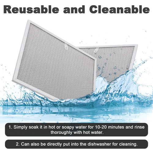 2pcs for Allure Range Hood Filter for Broan, 14.25x11.81in Aluminum Mesh Stove Vent Filter for Replacing BPS2FA30 99010299 99010305 AP3378953 & More