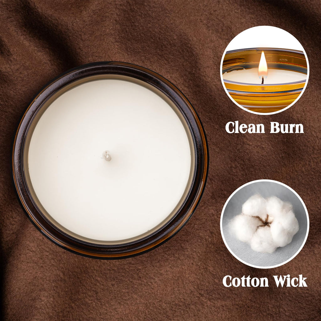 Homsolver 50th Birthday Gifts for Her Him，Happy 50th Birthday Candles Gift for Women Men，Funny 50 Years Old Decorations Ideas- Handmade Lavender Candle