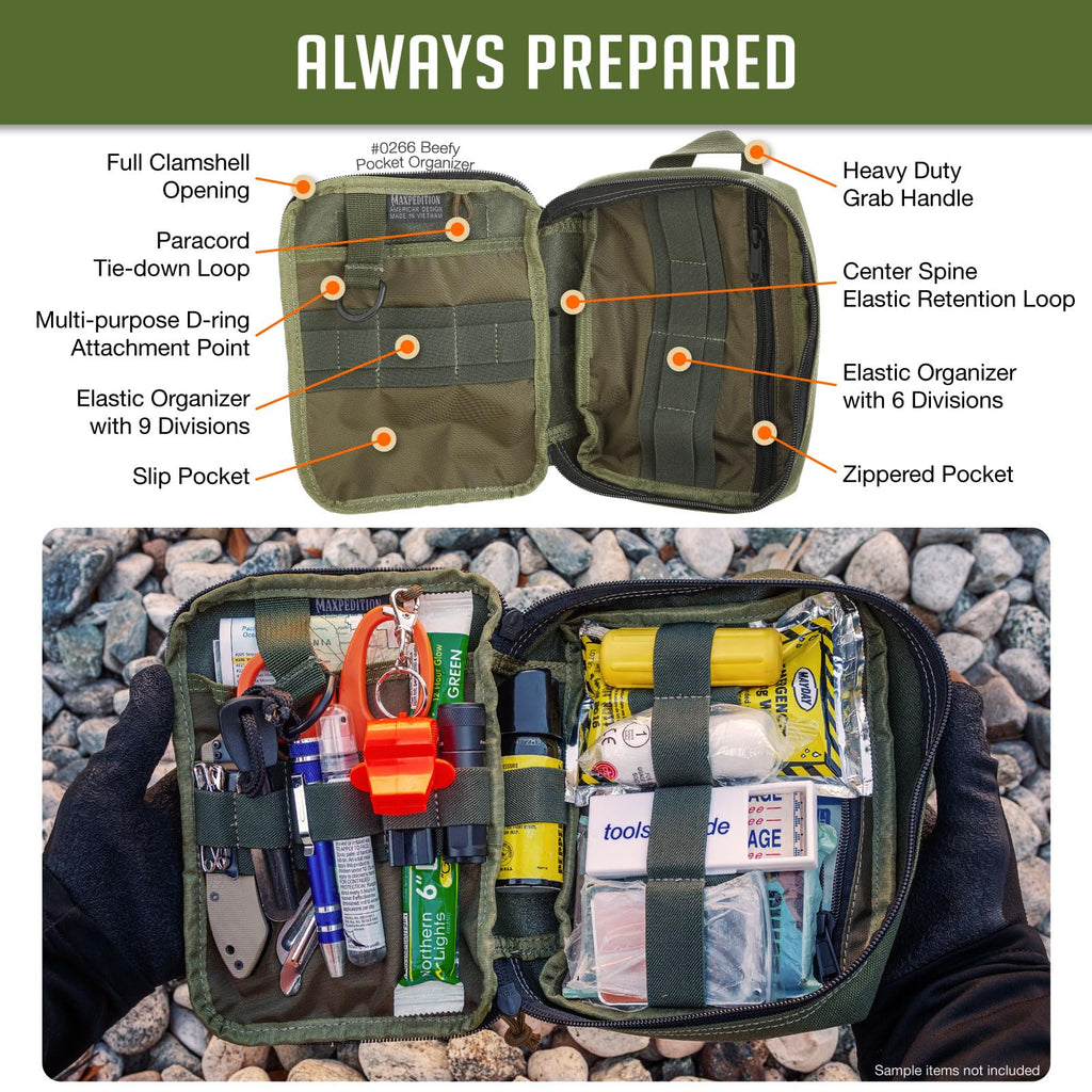 Maxpedition Beefy Pocket Organizer: OD Green