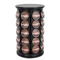 JMBTLUS Coffee Pod Holder, Holds 40 K Cup Coffee Capsules, Large Capacity Round Organizer with 360-Degree Rotation, Black
