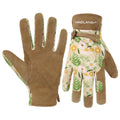 HANDLANDY Gardening Gloves for Women, Breathable Ladies Thorn Proof Leather Garden Yard Gloves Best Gift for Gardeners
