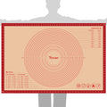 Extra Large Silicone Pastry Mat for Counter Rolling Dough,36x24 Inch,0.75mm Thick,Non Slip Silicone Baking Mat with Measurement (36 x 24 in)