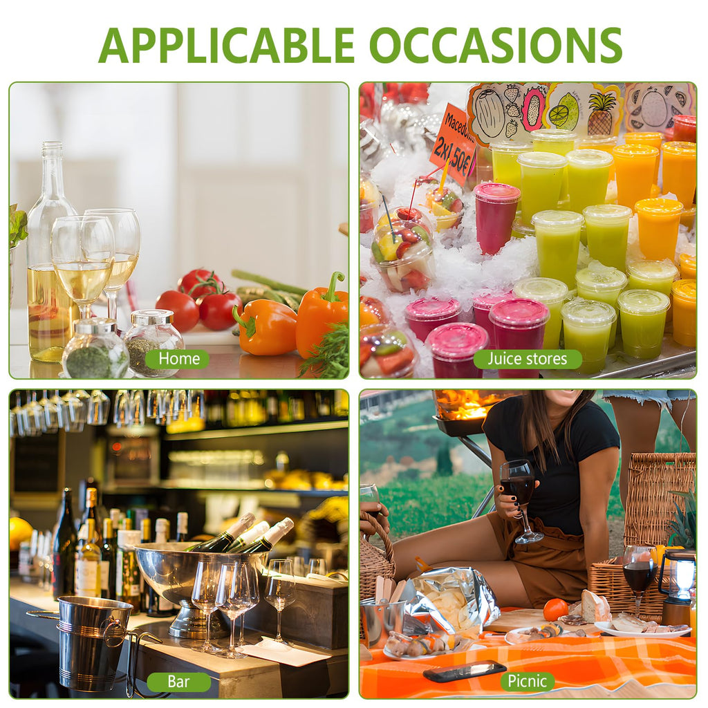 zmybcpack 12 Pack 500 Ml PP Heat-Resistant Plastic Juice Bottles With Caps (Dishwasher Safe) -Plastic Smoothie Bottles-Reusable Bulk Beverage Containers with Lids For Juice, Beverage