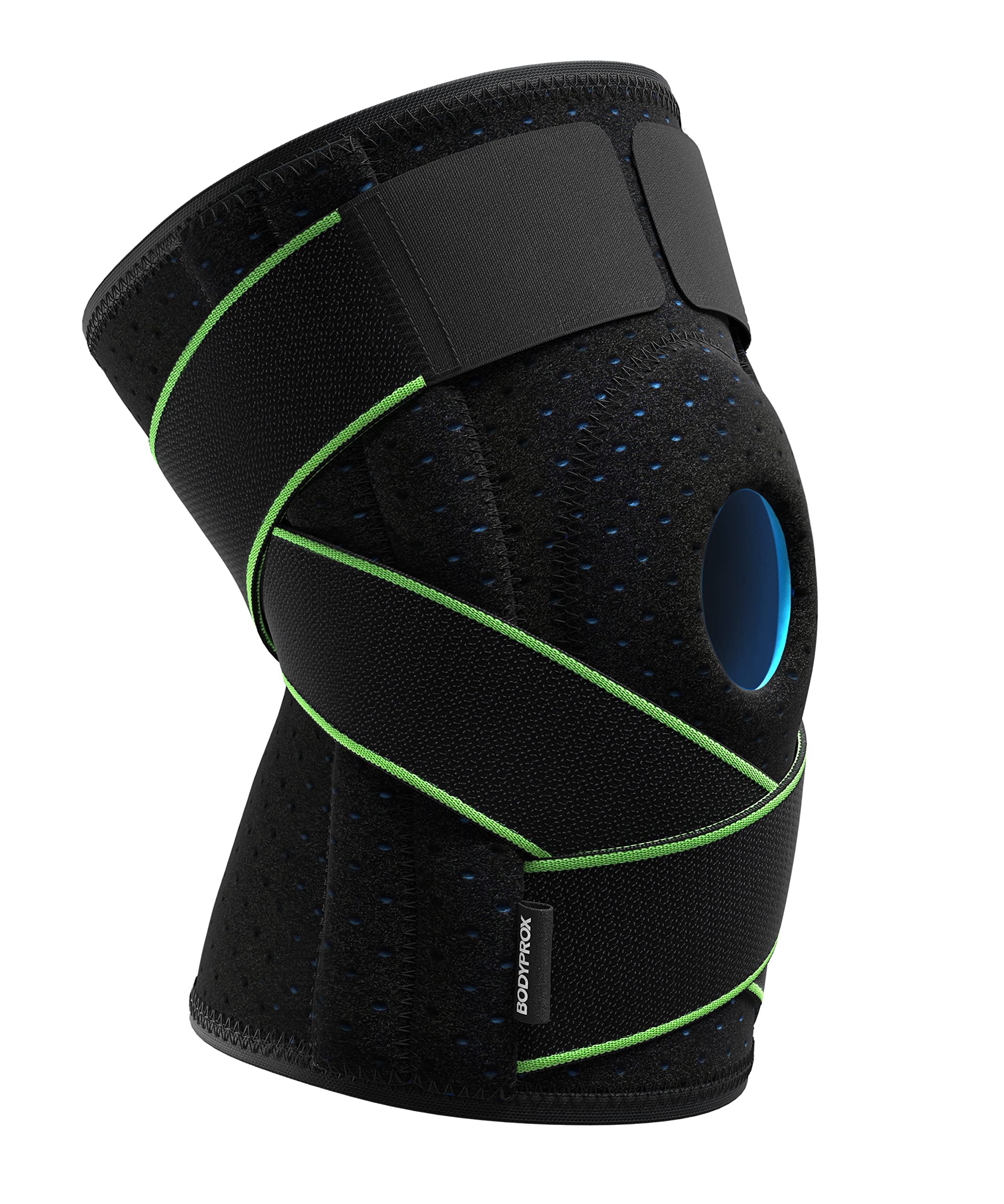 Bodyprox Knee Brace with Side Stabilizers & Patella Gel Pads for Knee Support(Large)
