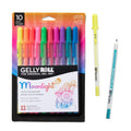 SAKURA Gelly Roll Moonlight 10 Gel Pens - Bold Point Ink Pen for Journaling, Art, Calligraphy, or Drawing - Assorted Bright Ink - Bold Line - 10 Pack