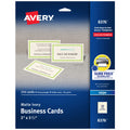Avery 2 X 3.5in Ink Jet Business Cards (250 Cards) ( Matte Ivory)