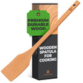 Extra-Long Wooden Spoon - 18” Stirring Paddle - Beech Wood Long-Handled Cajun Cooking Grill Mixing & Brewing - Heavy-Duty Flat Stir Paddles - Solid Natural Hardwood Cookware by Woodenhouse