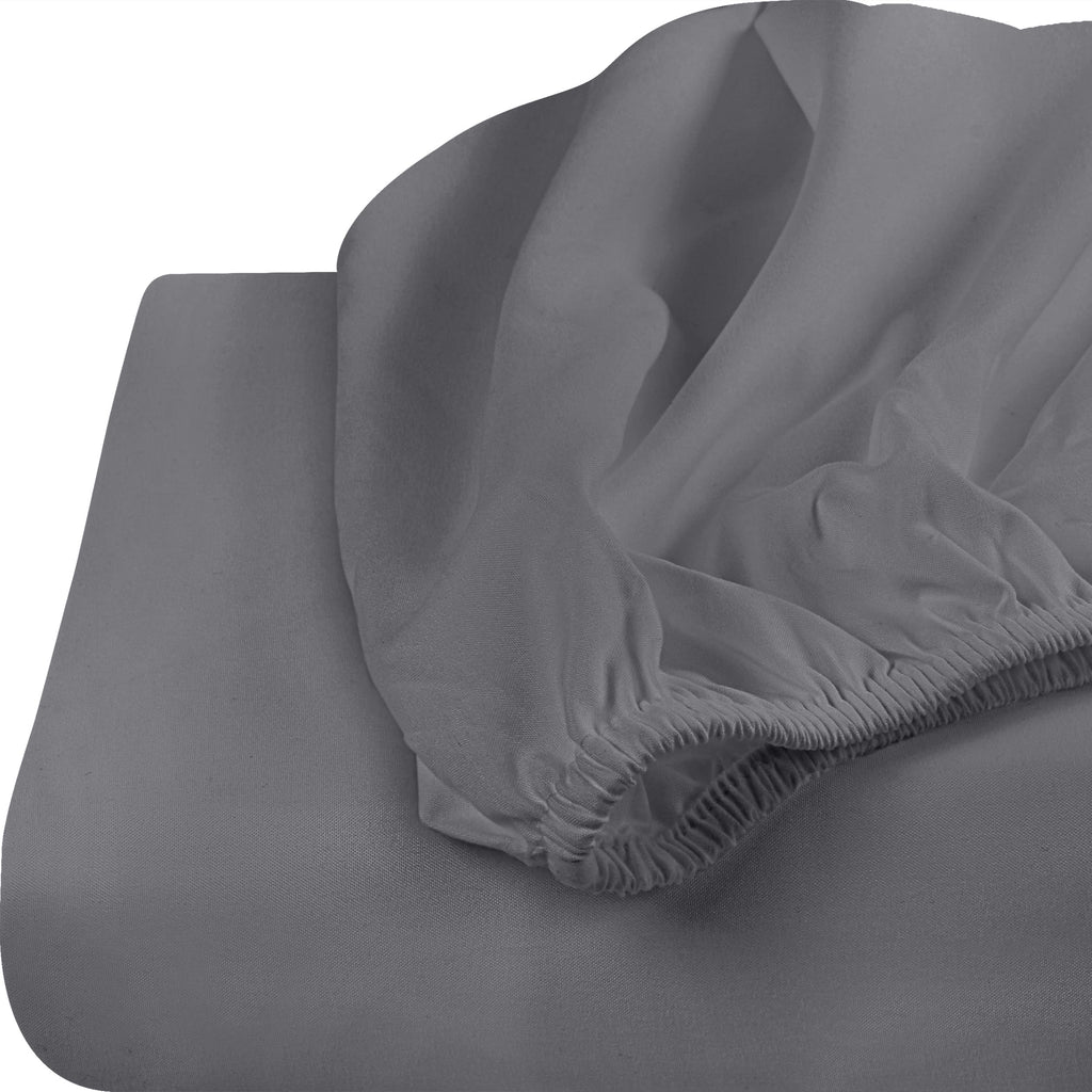 Utopia Bedding Queen Fitted Sheets - Bulk Pack of 2 Bottom Sheets - Soft Brushed Microfiber - Deep Pockets - Shrinkage & Fade Resistant - Easy Care (Queen, Grey)