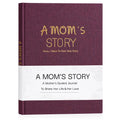 Artmag Mom's Life Story Journal Family Keepsake Book Linen Hardcover for Mom to Share Her Memories, with 250+ Prompt Questions Book Gift for Birthday Mother's Day Christmas (Purple)