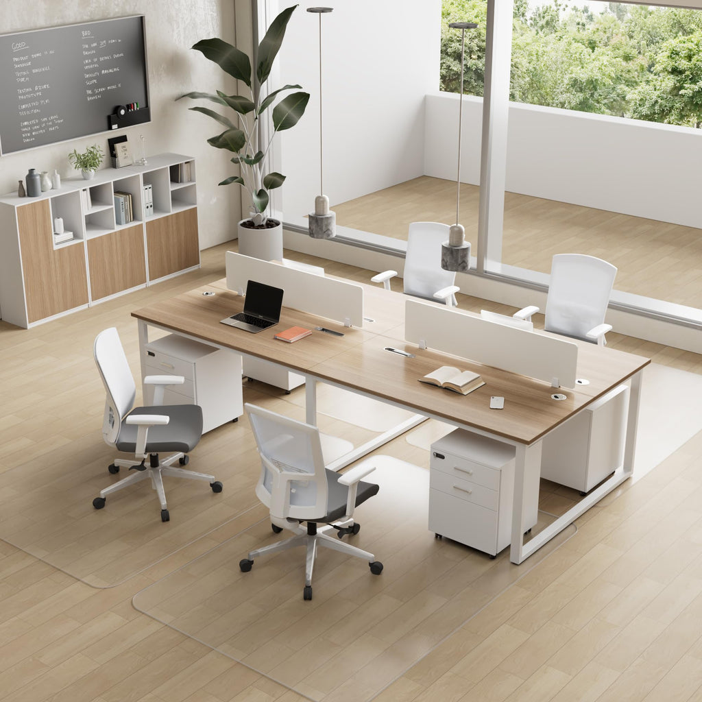 NATRKE Office Chair Mat for Hardwood Floor, 36"x48" Clear Desk Chair Mat with Non-Slip Frosted Back, Transparent PVC Floor Protector Rug for Home Office, BPA & Phthalate Free (Not for Carpet)