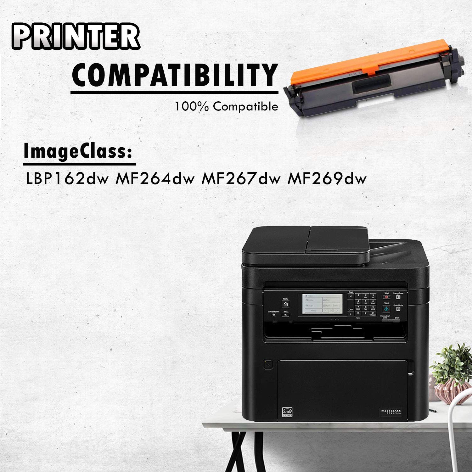 Inkfirst Compatible Toner Cartridge 051 H 051H (4,000 Pages) Replacement for Canon 051H 2169C001 imageCLASS LBP162dw MF262dw MF264dw MF267dw MF269dw Black High Yield