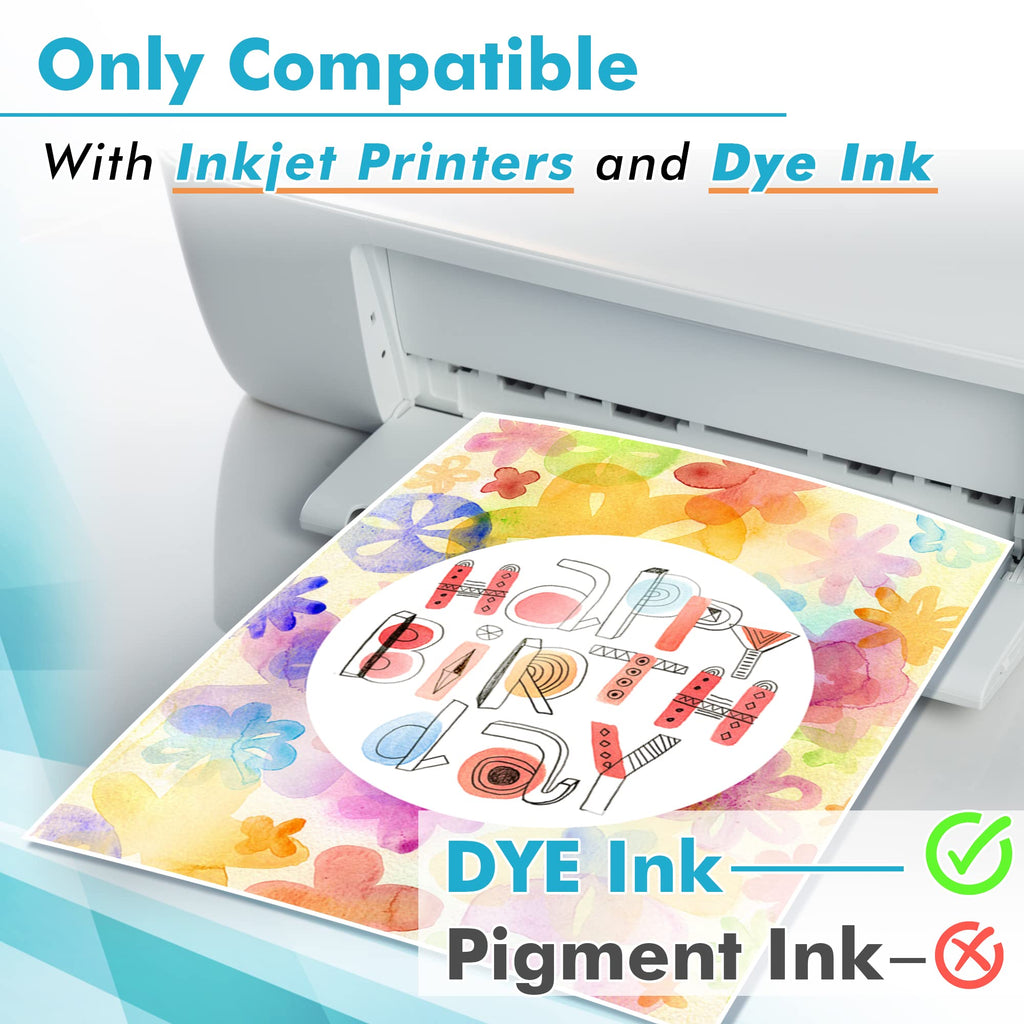 Koala Glossy Inkjet Photo Paper Thick 8.5X11 Inches 100 Sheets 54lb for Inkjet Printer DYE Ink for Family Photos Letter Size Picture Paper 200gsm