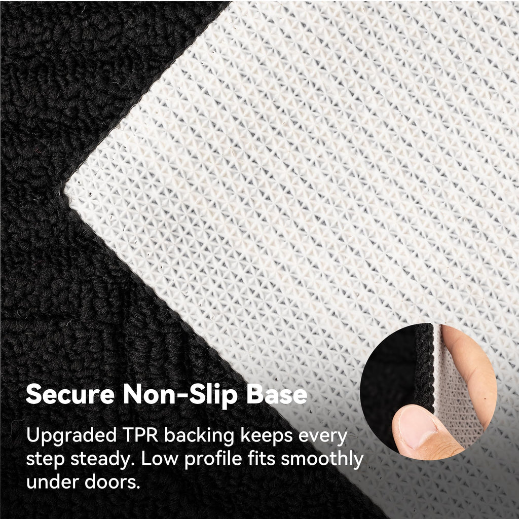 GRANNY SAYS Indoor Doormat Black, 60 x 90 cm Non Slip Mat for Entrance, Machine Washable Entry Rugs for Entrance Indoor, Low Profile Outdoor Mats, Floor Mats for House, Tapis D'Entrée Intérieur