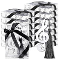 48 Pcs Metal Musical Notes Bookmarks with Elegant Silk Tassel and Music Note Gift Box Music Metal Bookmarks Back to School Gifts Music Party Favors Gifts for Guests School Office Supplies