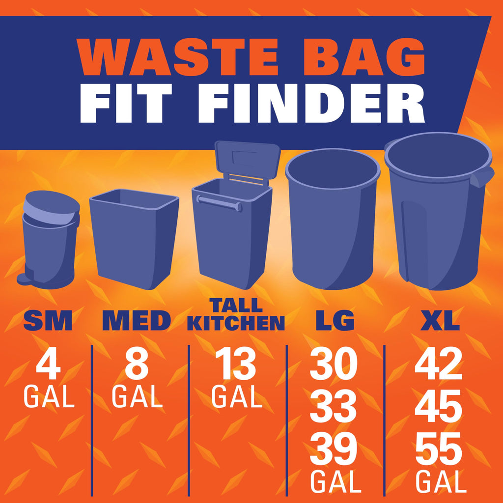 Hefty Ultra Strong Trash Bags, Black Tall Kitchen Trash Bags 13 Gallon Size, Break Resistant Drawstring Enclosure, Continuous Odor Control, Blackout, Clean Burst Scent, 110 Bags