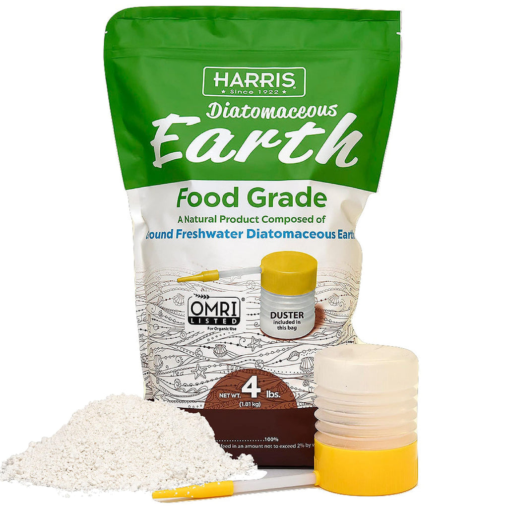 Harris Diatomaceous Earth Food Grade, 4lb w/Free Powder Duster