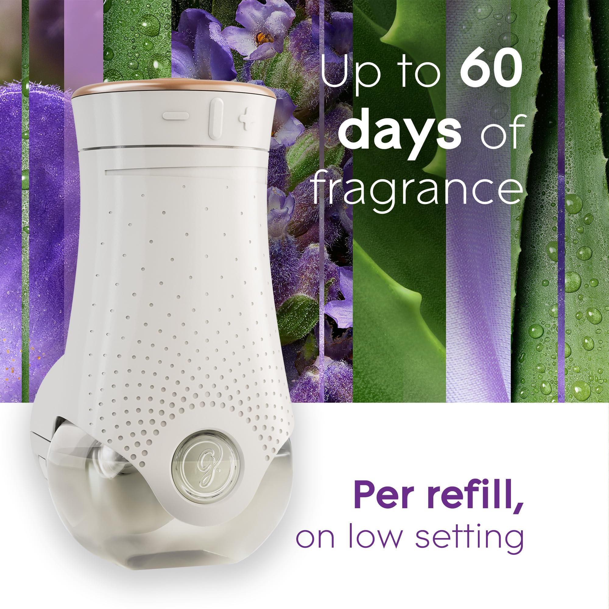 Glade PlugIns Air Freshener Oil Refill, Scented and Essential Oils for Home and Bathroom, Tranquil Lavender & Aloe, 10 Refills