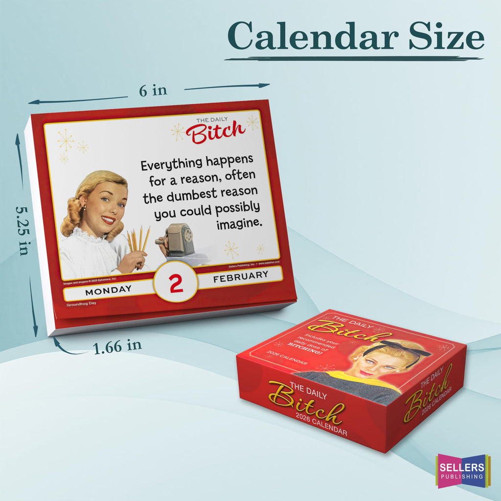 The Daily B 2026 Daily Desk Calendar: Boxed Page-a-Day Humor Calendar with Sarcastic Quotes, Bold Attitude & Snarky Sayings