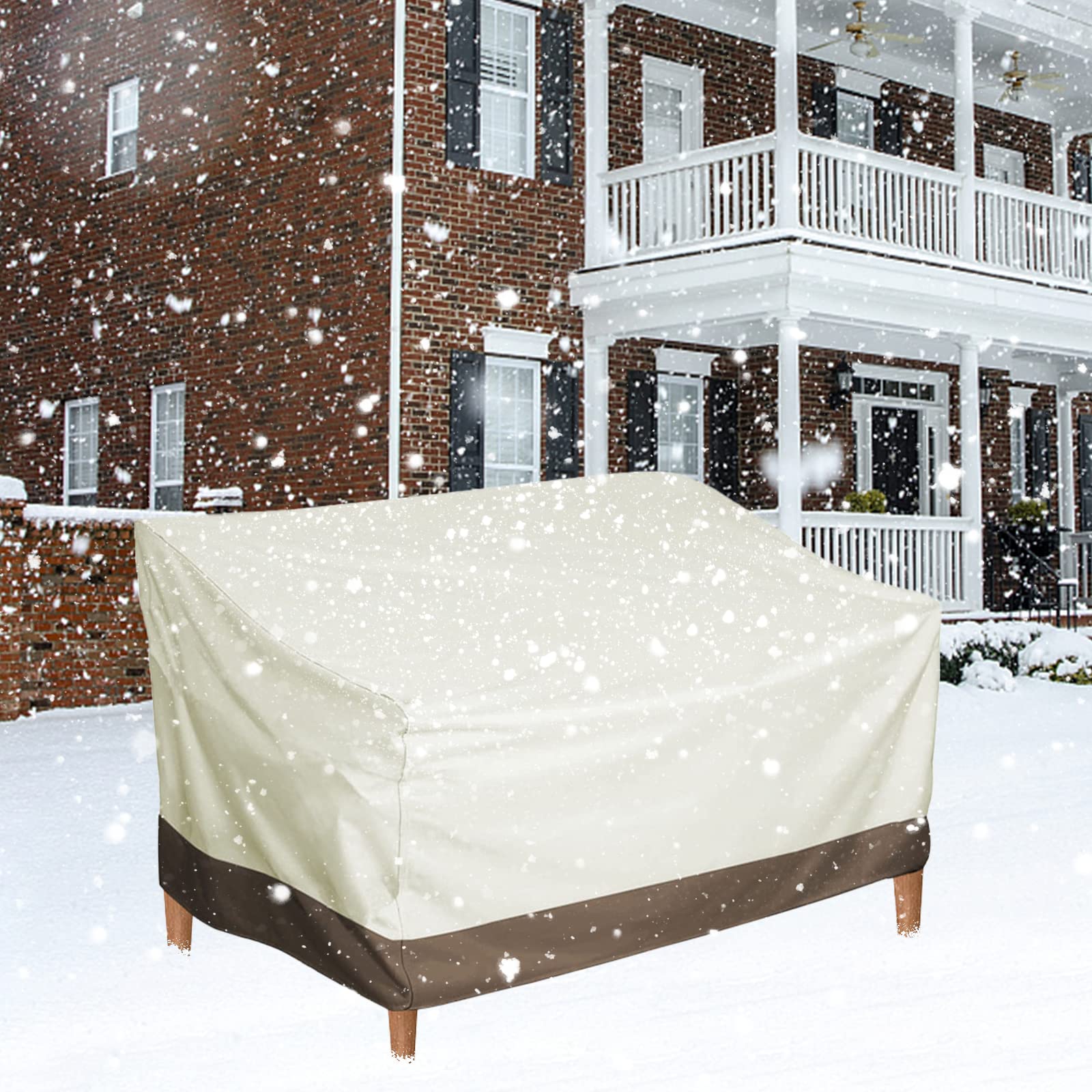 Patio Furniture Cover, Outdoor Sofa Cover, Loveseat Cover Sofa Cover Slipcover Patio Sofa Couch Cover Waterproof Dustproof Windproof