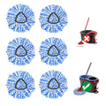 Spin Mop Head Refill, 6Pcs Rotating Triangle Replacement Pads, Microfiber, Washable, Reusable