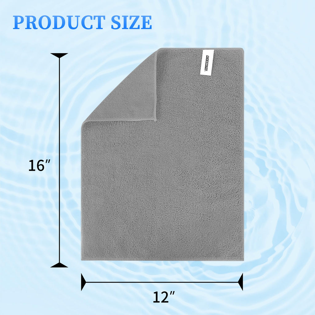 FIXSMITH Microfiber Cleaning Cloth - Pack of 50, Multi-Functional Cleaning Towels, Size: 12 x 16 in, Highly Absorbent Cleaning Rags, Lint-Free, Streak-Free Cleaning Cloths for Car Kitchen Home Office