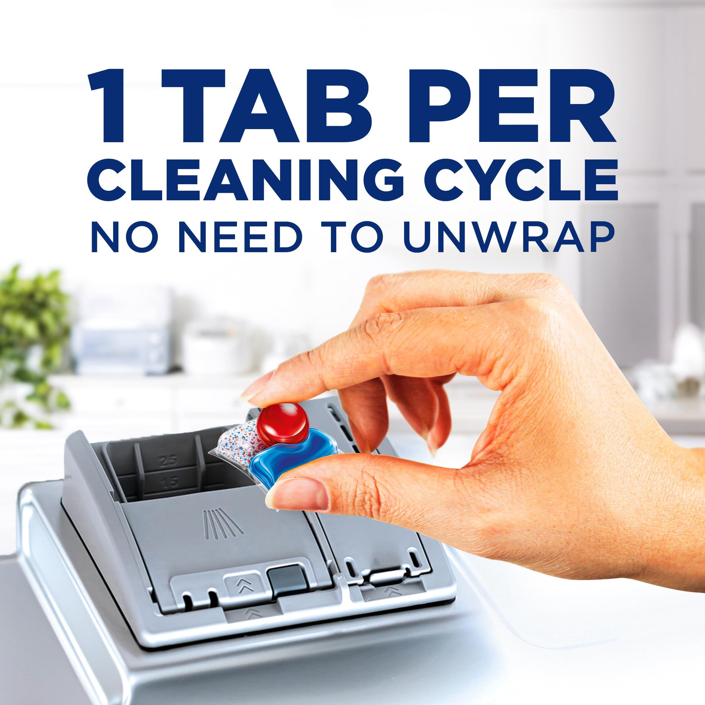 Finish® Quantum Ultimate® Dishwasher Detergent Pods, No pre sinse needed, For Deep clean & sparkling shine, 82 Tabs