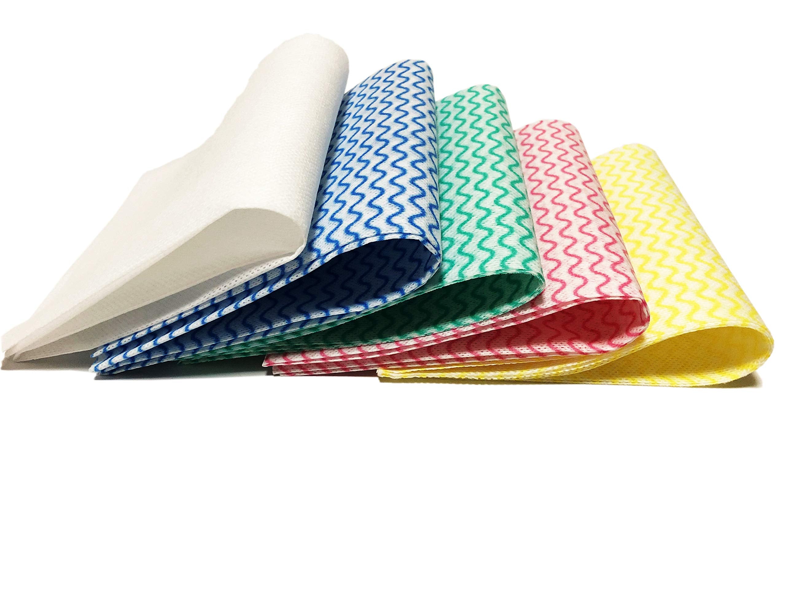 UKEENOR Disposable Dish Cloth, J Cloth, Reusable Cleaning Cloth Disposable Heavy Duty Dish Towels Dish Cloth Reusable Kitchen J Clothes 100 Count 11.9"X23.7" Absorbent, Fast Dry