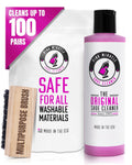 Pink Miracle Bottle - Shoe Cleaner - and Fabric Cleaner Solution With Free BONUS Brush - Works on Leather, Whites, Nubuck, Golf Shoes, Basketball Shoes, Boots, Sandals, Home and Car Upholstery - NON TOXIC