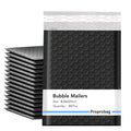 Proprobag 8.5 x 11 Bubble Mailers 50 Pack - Outer Size 9x12 Heavy Duty Black Padded Mailer with Self Seal, Waterproof Shipping Envelopes, Bubble Wrap Protection for Ecommerce, Non See Through