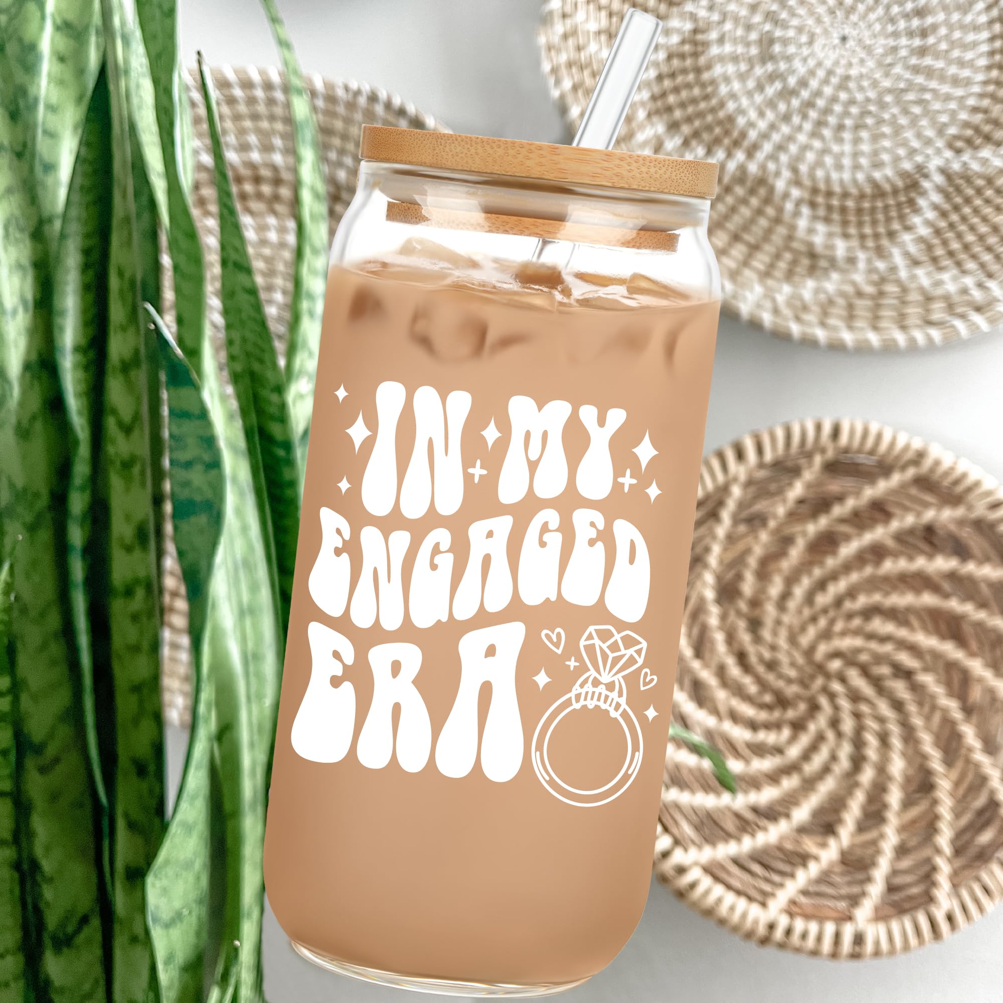 Mozaba Engagement Gift - Cool Engagement Party Gifts - Future Mrs Bride Gifts - Glass Cup