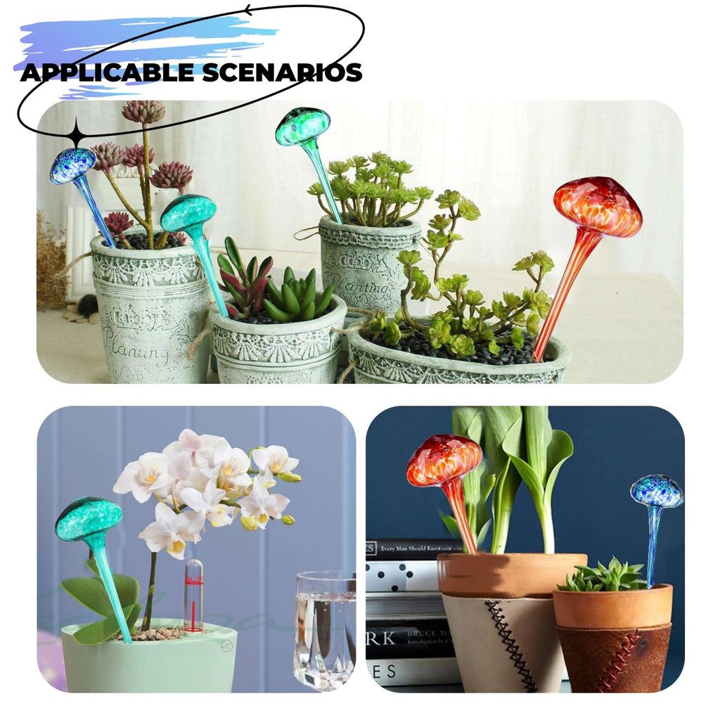 Guwealthy Plant Watering Globes 4 Pcs - Plant Water Devices,Self Watering Planter Insert (170ml)
