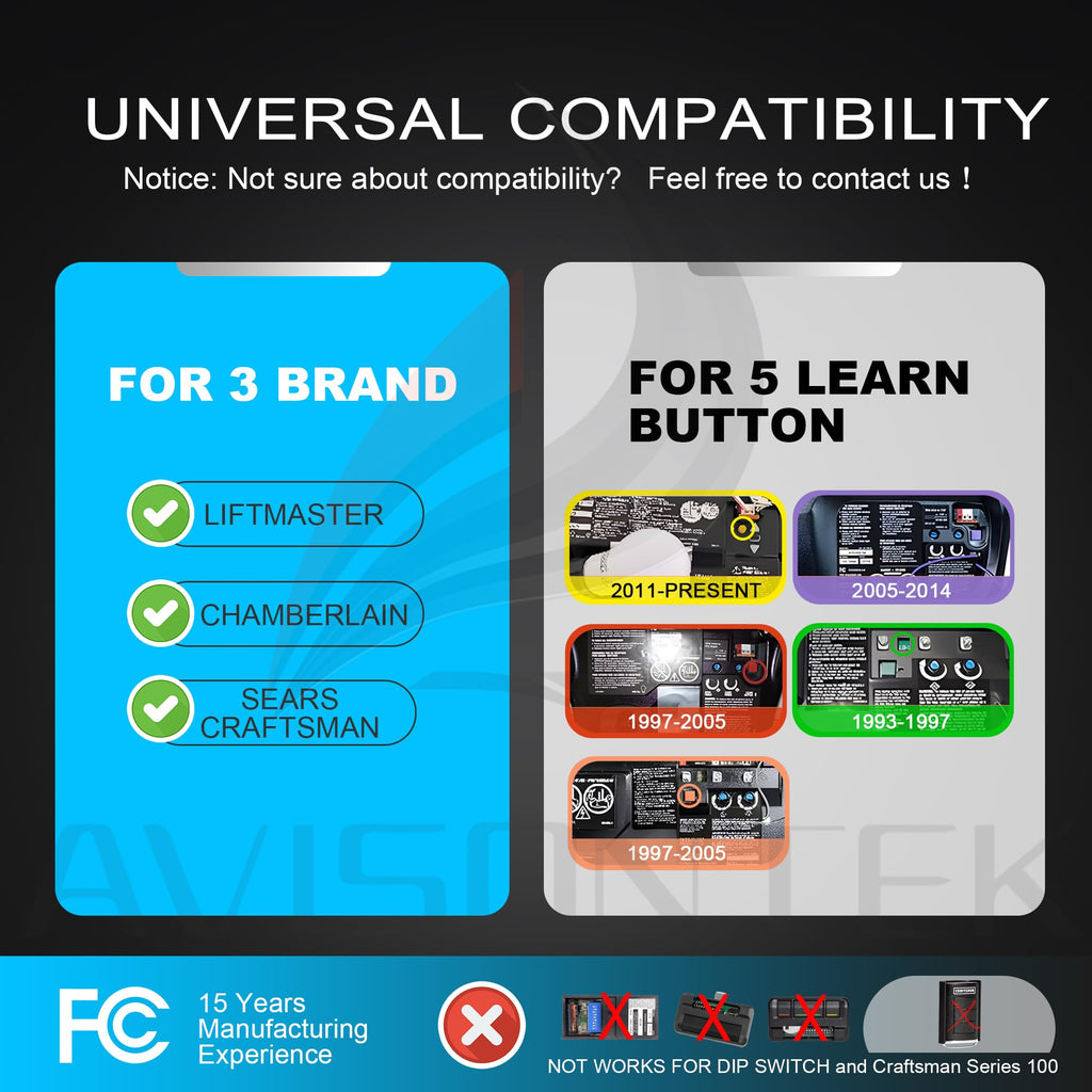 940EV-P2 940ESTD Universal Chamberlain LiftMaster Craftsman Garage Door Keypad【3 Year Warranty】