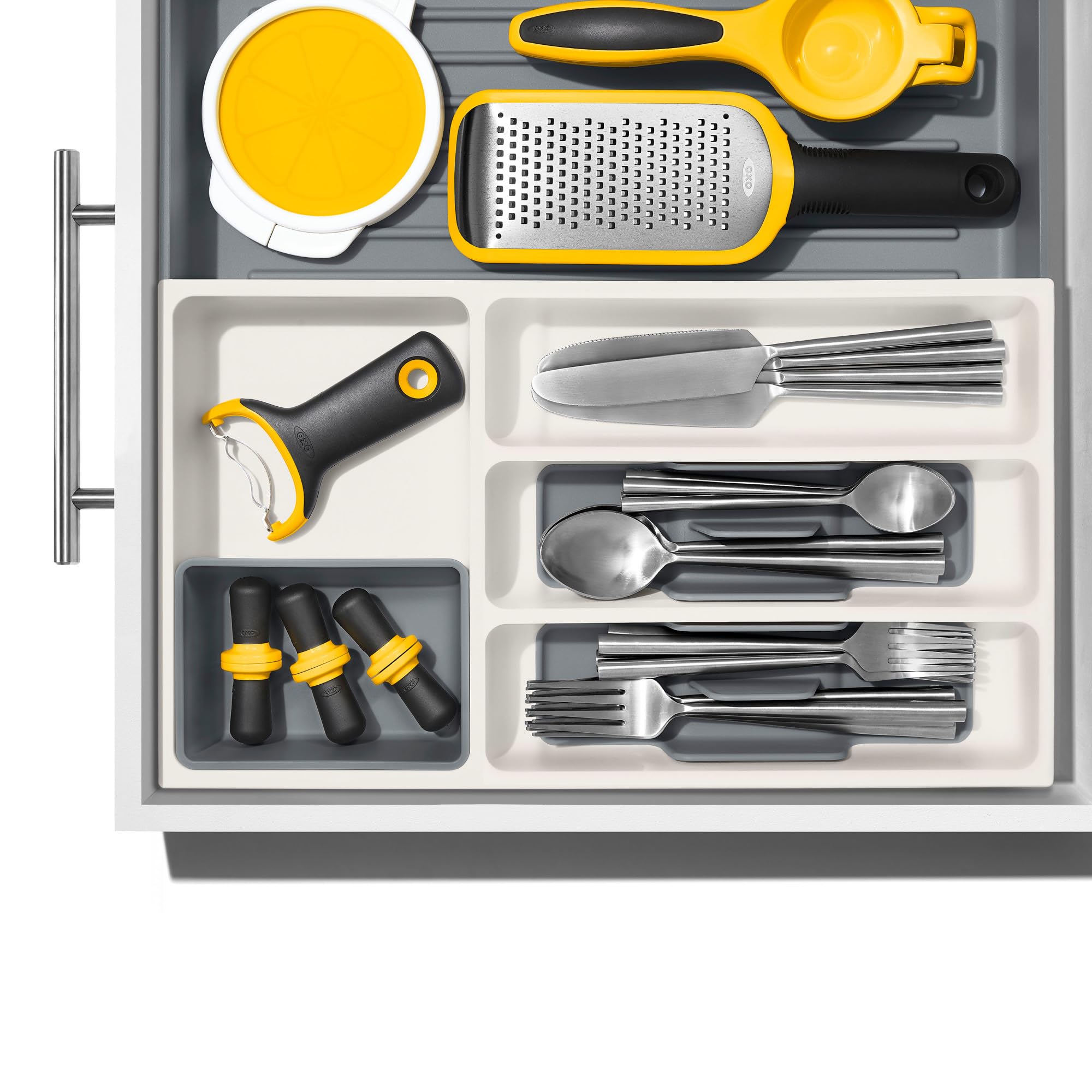 OXO Good Grips Expandable Utensil Drawer Organizer, Kitchen Organizers and Storage Drawer