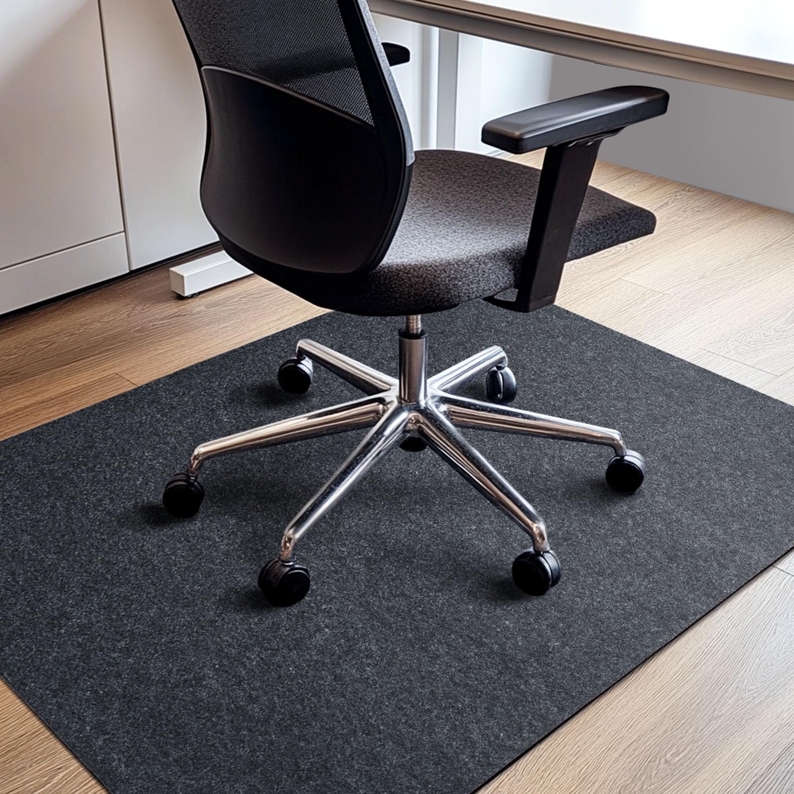 COSYLAND Office Chair Mat for Hardwood Floor and Tile - 90 x 120 CM Anti-Slip Desk Chair Mat - Multi-Purpose Hardwood Floor Protector Mat for Office - Home (Gray, 90 x 120 CM)