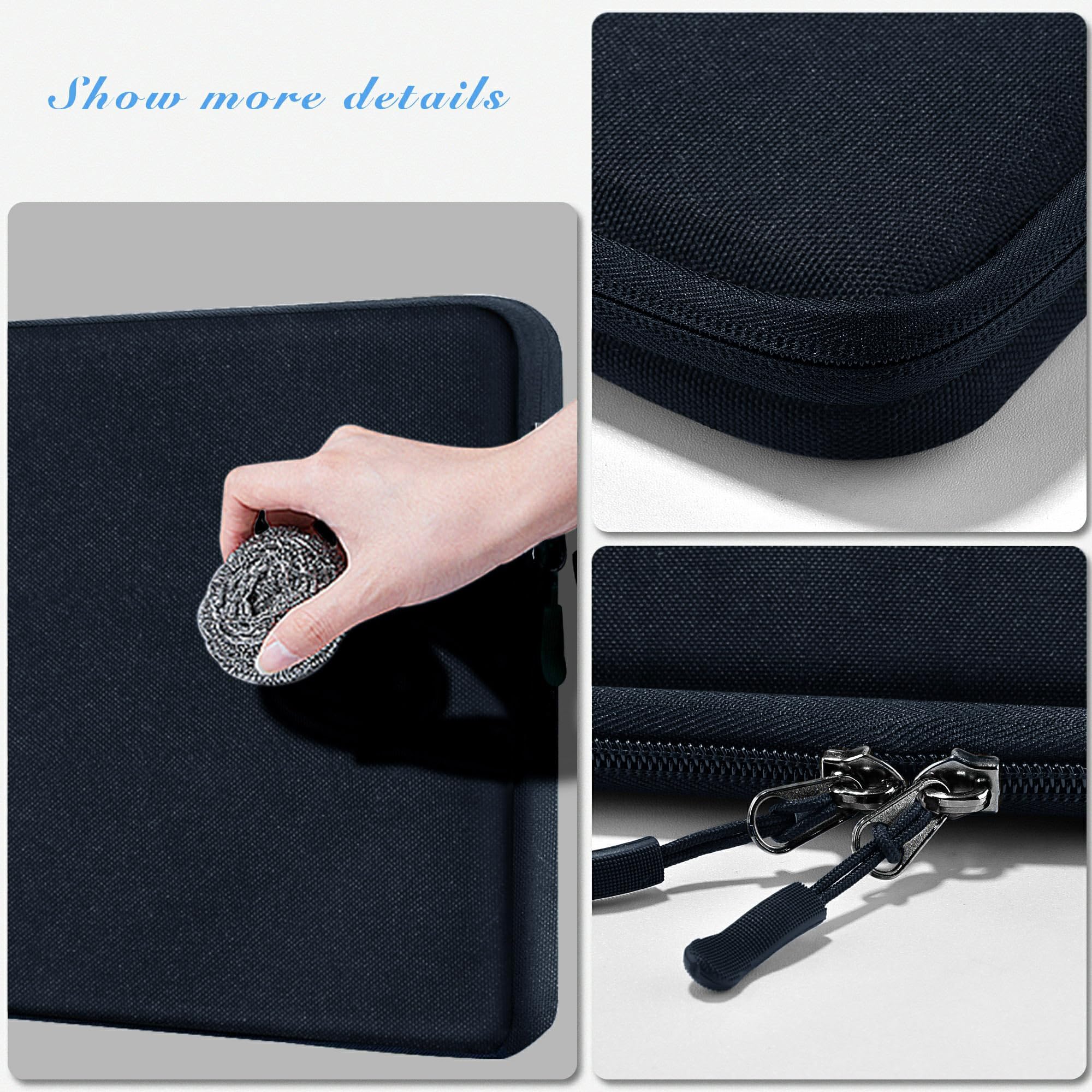 HSEOK Laptop Case 15.6 Inch Sleeve, Shockproof Protective Water Repellent with Accessory Pocket,Compatible with Mac Pro 16 inch 2025-2019, Sleeve Bag for Most 15 15.6 16 Notebooks,B01K01