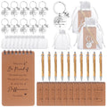 GANGBARU 40Pcs Thank You Gifts Employee Appreciation Gifts Set Motivational Notepads Inspirational Pen Thank You Keychain Organza Bag for Coworker Teacher Nurse Staff Back to School Gifts (Proud)
