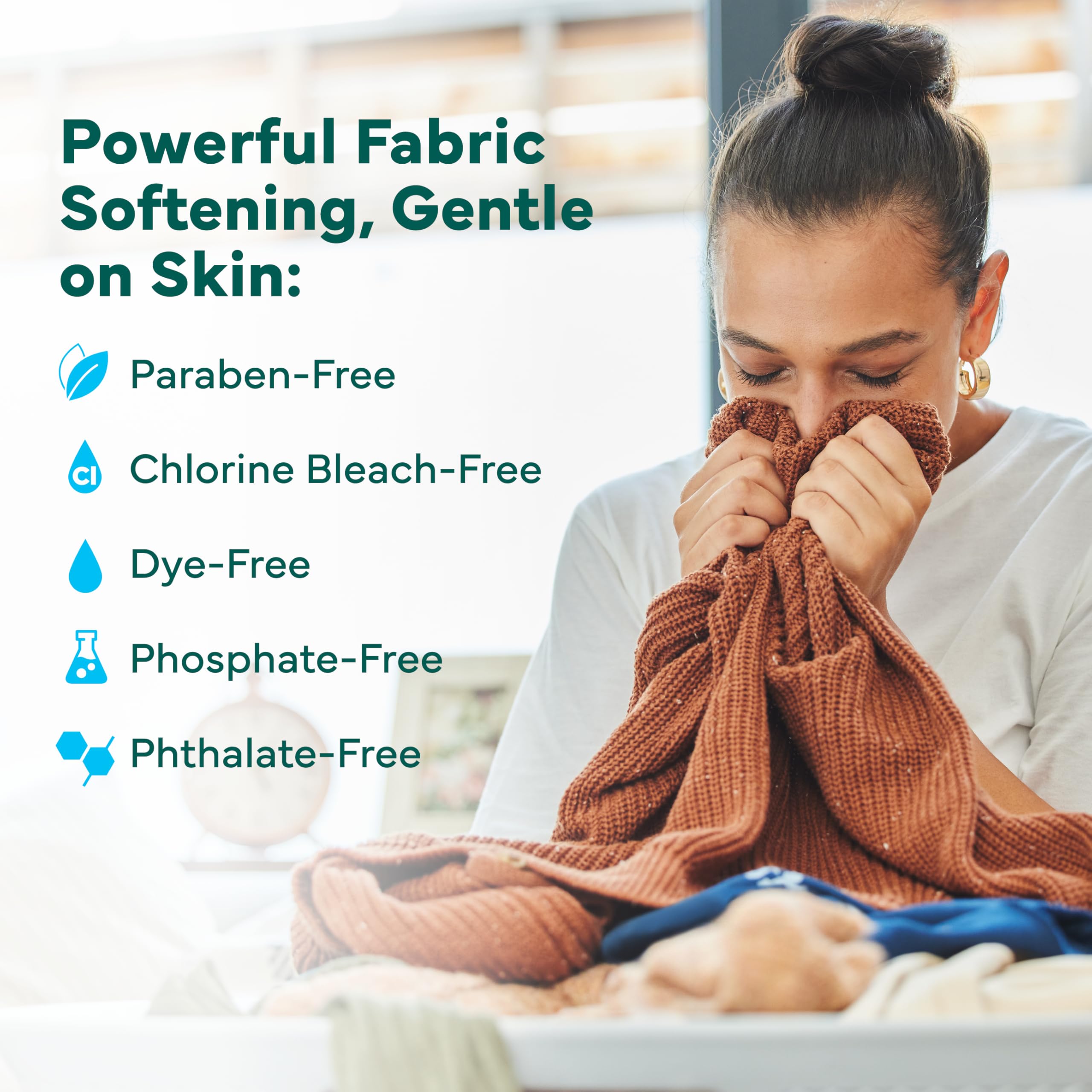 Tru Earth Fabric Softener Strips for Washing Machine, Alternative to Fabric Softener Liquid and Pods, Fresh Linen Scent Booster, Up to 128 Loads Per 64-Count
