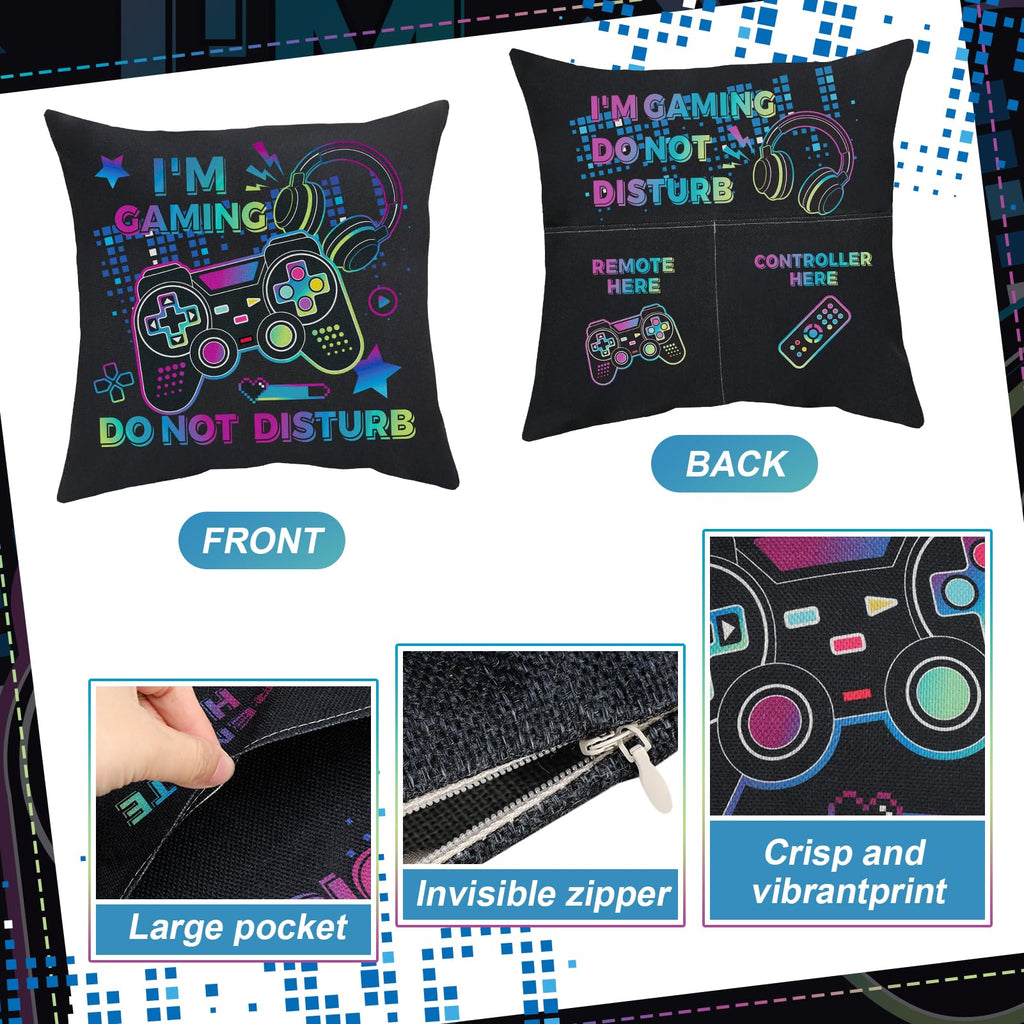 Jspupifip Gamer Gifts for Teenage Boys Boyfriend Men,Cool Gaming Gift for Gaming Lover,Tumbler Socks Pillow Cover Gift Box,Gaming Stuff Birthday Gift Valentines Gift