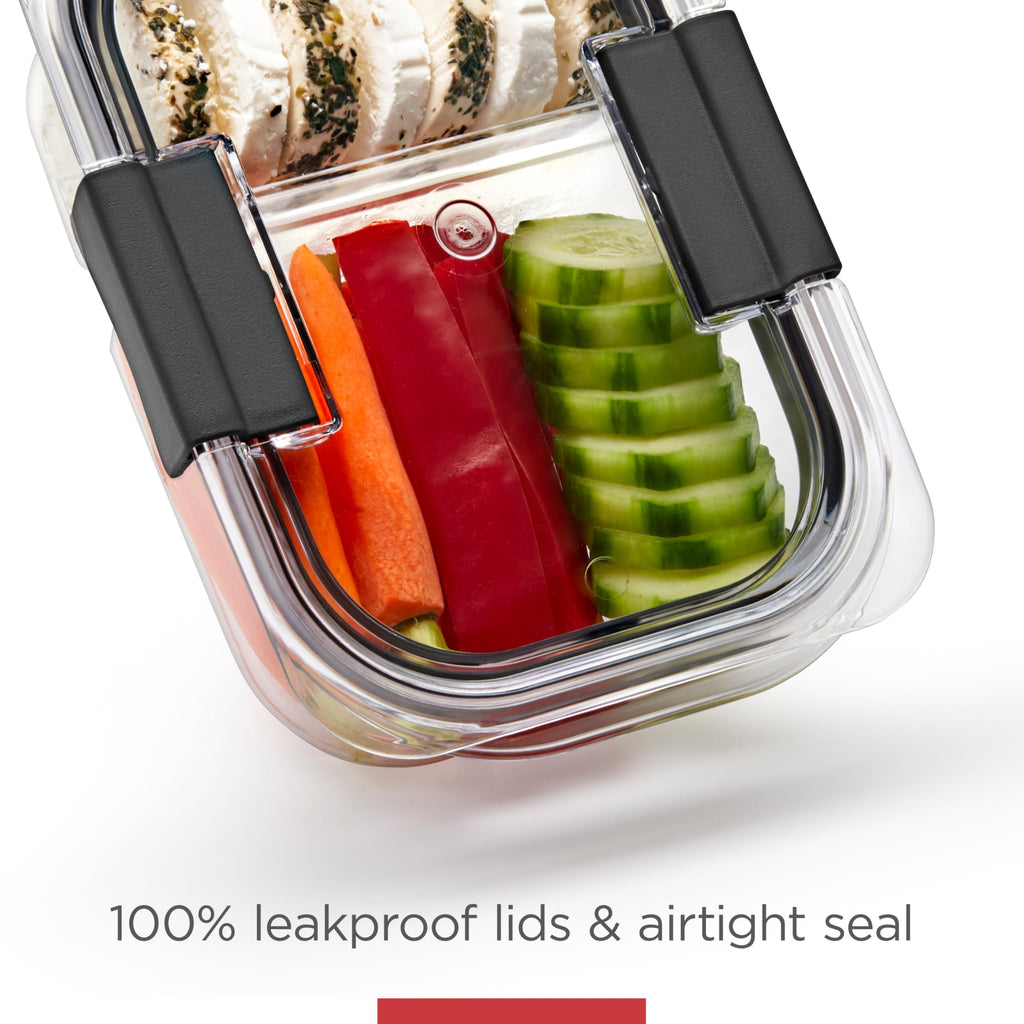 Rubbermaid Brilliance Large Food Storage Container | BPA-Free Airtight Food Storage Container | 2.3 L (9.6 Cup)
