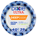 Dixie Ultra Deep Dish Paper Dinner Plates, 40 Ct