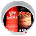 Crown 10 inch Cake Pan, 2" Deep, Heavy Duty, Even-Heating, Pure Aluminum, 25 CM Cake Pan
